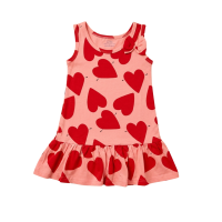 Girl Heart Love Baby Frock