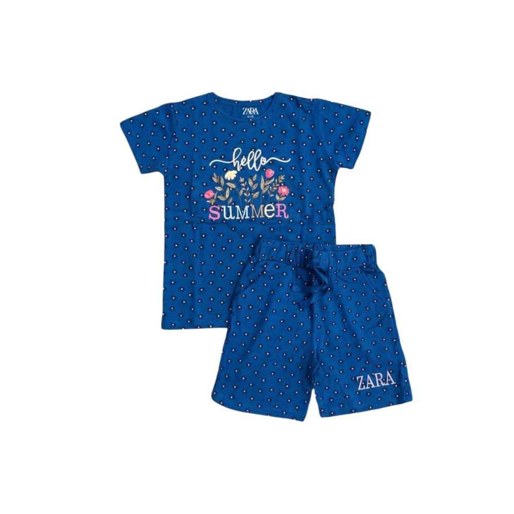 Girls Hello Summer Coord Set