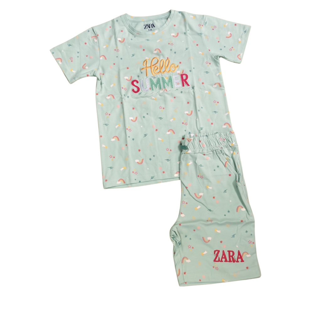 Girls Hello Summer Coord Set