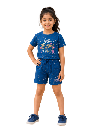 Girls Hello Summer Coord Set