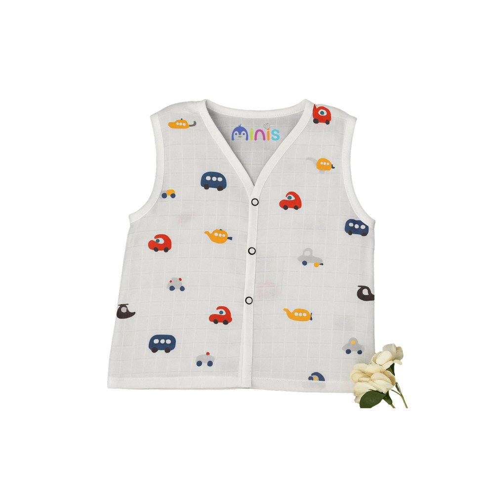 Muslin Baby Button Jablas Random Prints