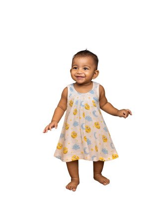 Muslin Baby Frock Random Prints