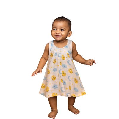 Muslin Baby Frock Random Prints