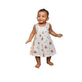 Muslin Baby Frock Random Prints