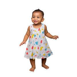 Muslin Baby Frock Random Prints