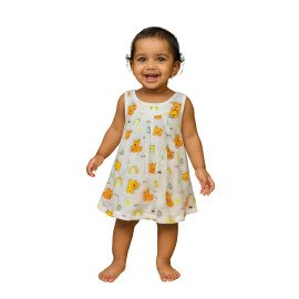 Muslin Baby Frock Random Prints