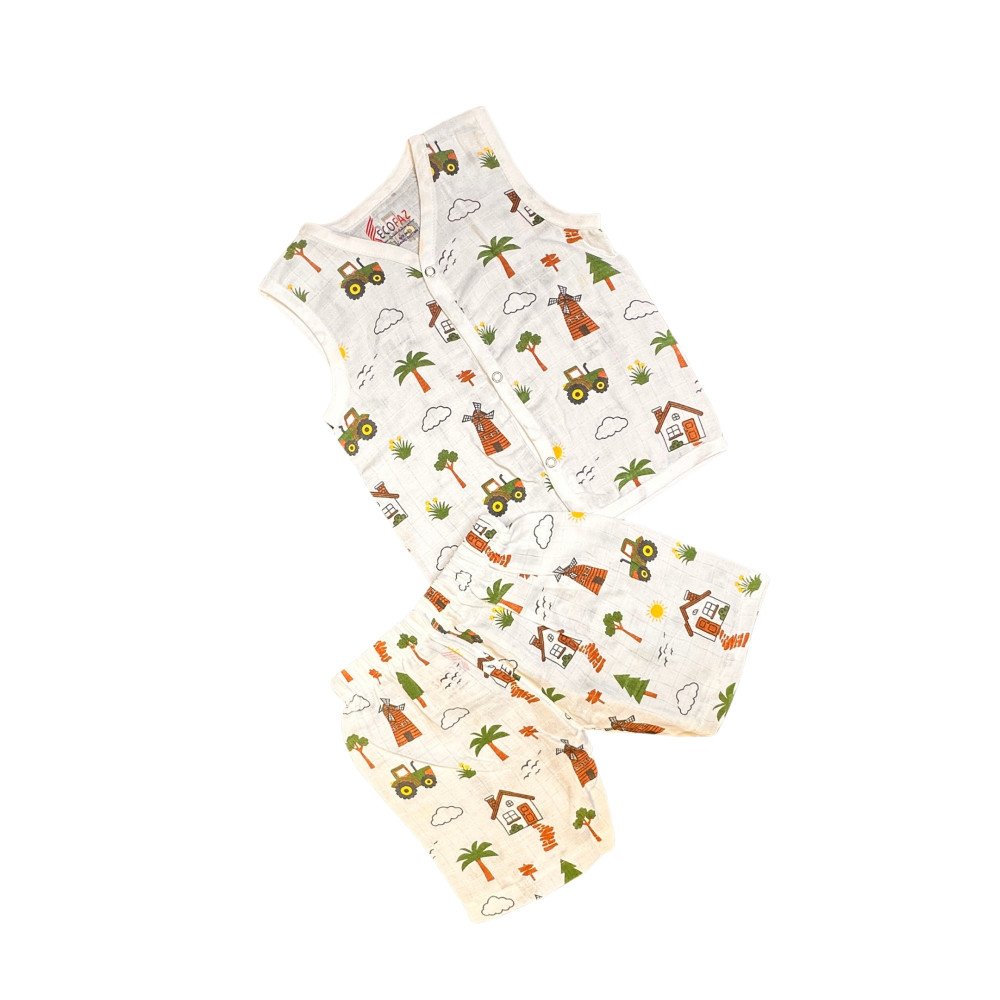 Muslin Baby Jabla Set