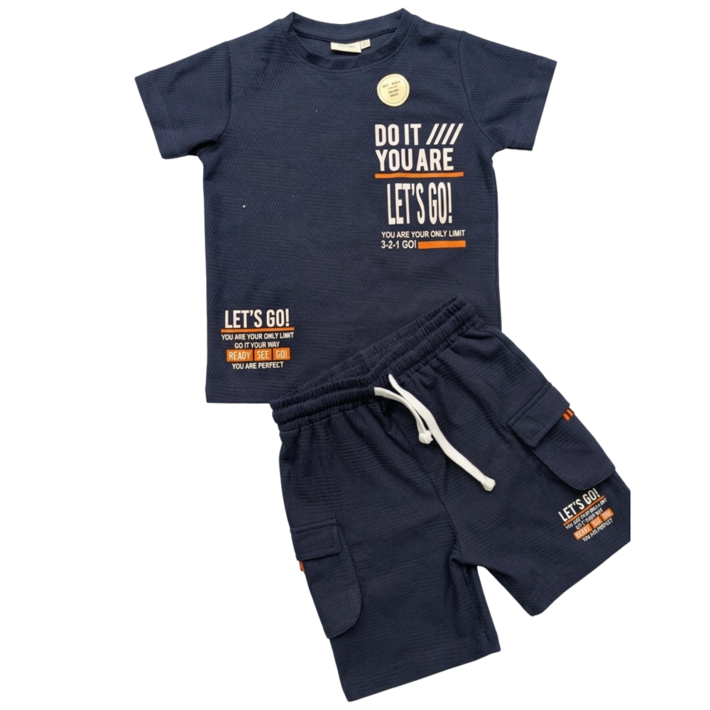 Boys Navy Urban Explorer Cargo Coord Set
