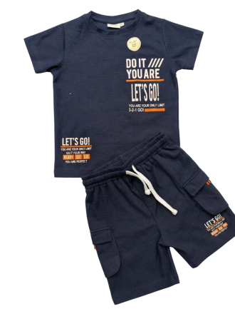Boys Navy Urban Explorer Cargo Coord Set