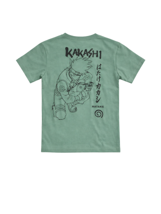 Boys' Naruto Kakashi Graphic T-Shirt and Shorts 2-Piece Set – Sage Green