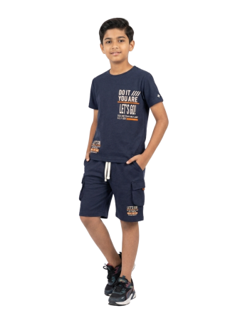 Boys Navy Urban Explorer Cargo Coord Set
