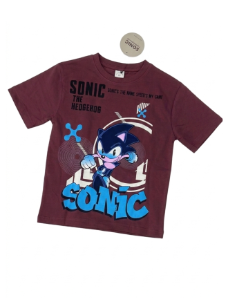 Boys' Sonic the Hedgehog - Maroon and Beige