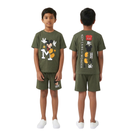 Disney Mickey Mouse Boys' Olive Green