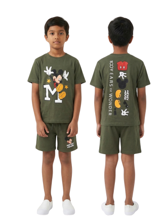 Disney Mickey Mouse Boys' Olive Green
