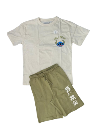 Lilo & Stitch "Will Be OK" Boys' T-Shirt & Shorts Set