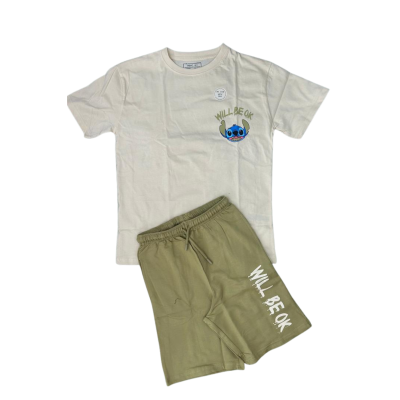 Lilo & Stitch "Will Be OK" Boys' T-Shirt & Shorts Set