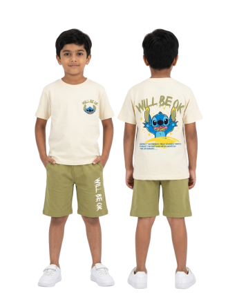 Lilo & Stitch "Will Be OK" Boys' T-Shirt & Shorts Set