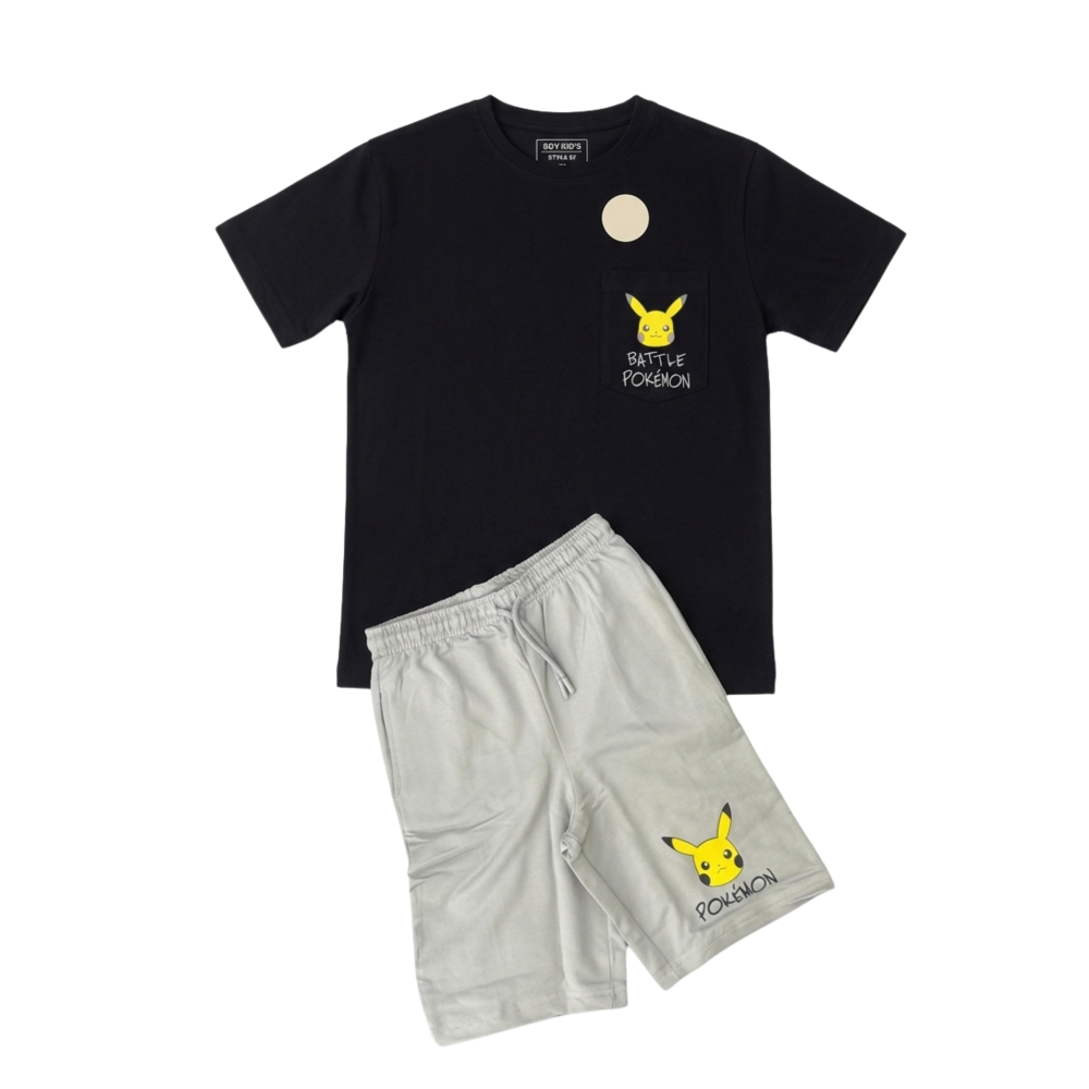 Boys' Pokémon Battle Ready T-Shirt & Shorts Set