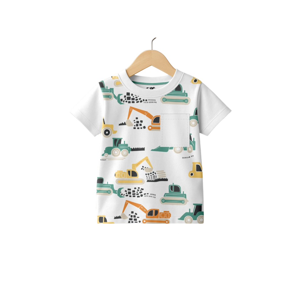 Kids White Pure Knitted Cotton T-Shirt