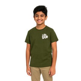 Boys Soft Knit Cotton T-Shirt with Trending Back Print