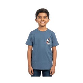 Boys Soft Knit Cotton T-Shirt with Trending Back Print