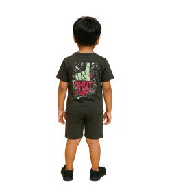 Boys Soft Knit Cotton Coord Set with Trending Back Print