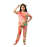 Soft Pajama Set for Girls- Multi-Color Tie-Dye Print