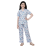 Premium Ribbed Pajama Set – Blue & Grey