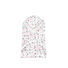 Ultra-Soft Muslin Hooded Baby Swaddle/Towel