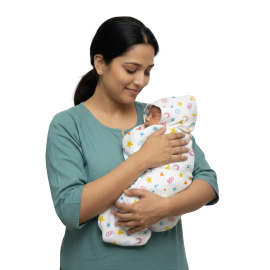 Ultra-Soft Hooded Baby Swaddle/Towel