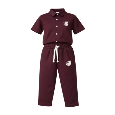 Unisex Wine Korean Set / Two-Piece Loungewear