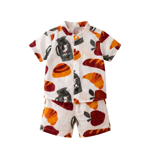 Off-White Muslin Coord Set