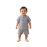 Blue Checkered Muslin Coord Set