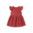 Deep Berry Muslin Baby Frock
