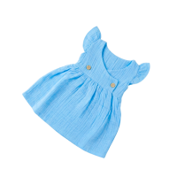 Pale Blue Muslin Baby Frock