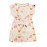 Girls' Cap-Sleeve Drawstring Dress - Bold Heart Print