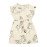 Girls' Cap-Sleeve Drawstring Dress - Unicorn Sketch Print