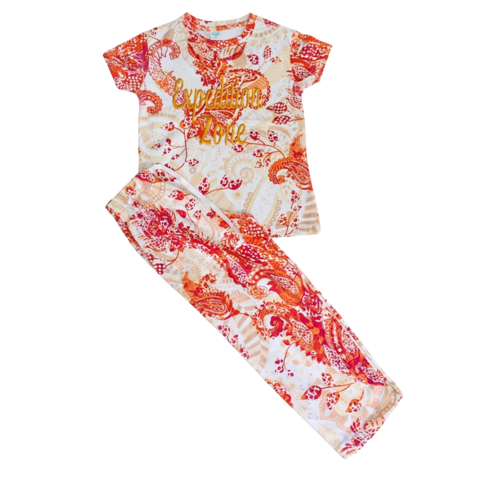 Floral Sunshine Girls Pyjama Set