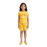 Girls' Yellow "Summer Vibes" Palm Tree T-Shirt and Shorts