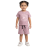 Kids' Lilac Dog Print Cotton T-Shirt & Shorts Set