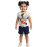 Girls' Mouse Graphic T-Shirt & Navy Drawstring