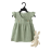 Baby Girls Organic Cotton Flutter Sleeve Frock