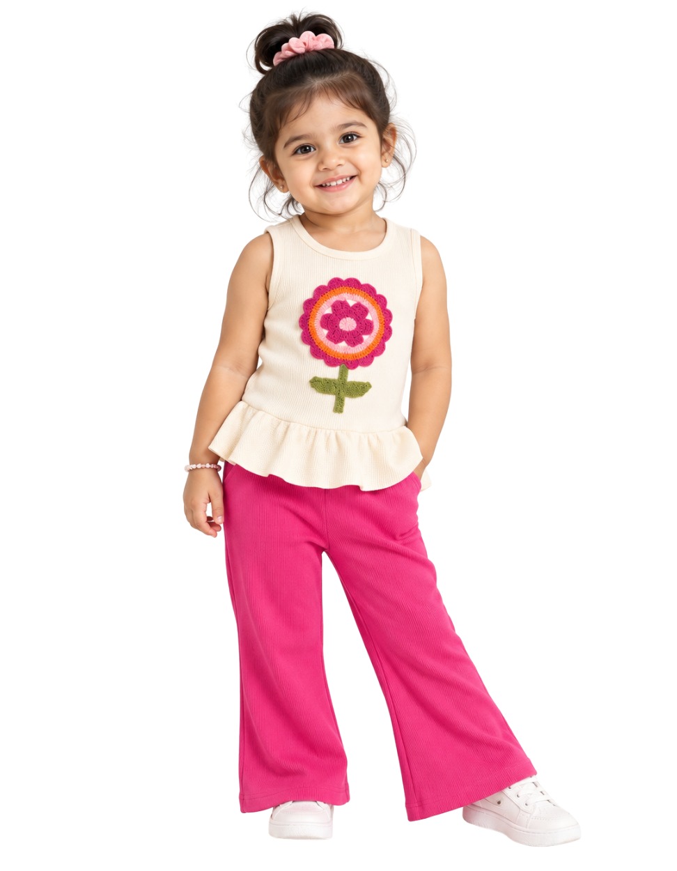 Peplum top and Bell bottom Set