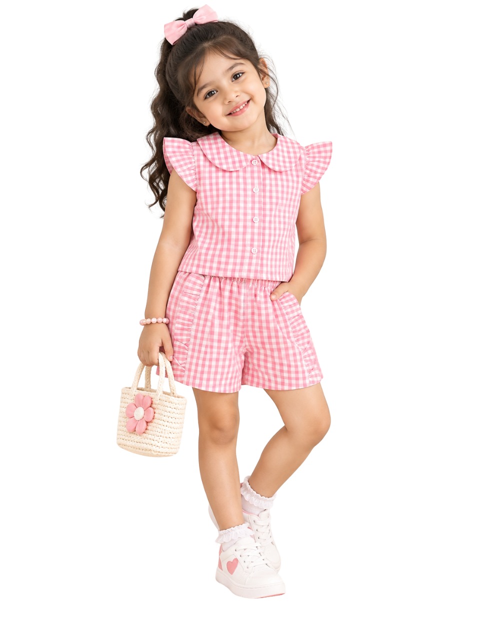 Peter Pan Gingham Two-Piece Set