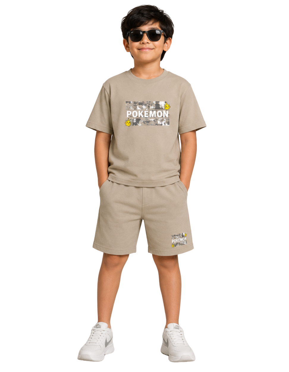 Smooth Knit Jersey Co-ord Set - Pokémon Print 