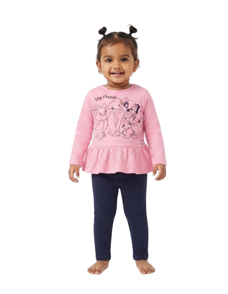 Girls' Disney Animals "Say Cheese" Peplum Set   
