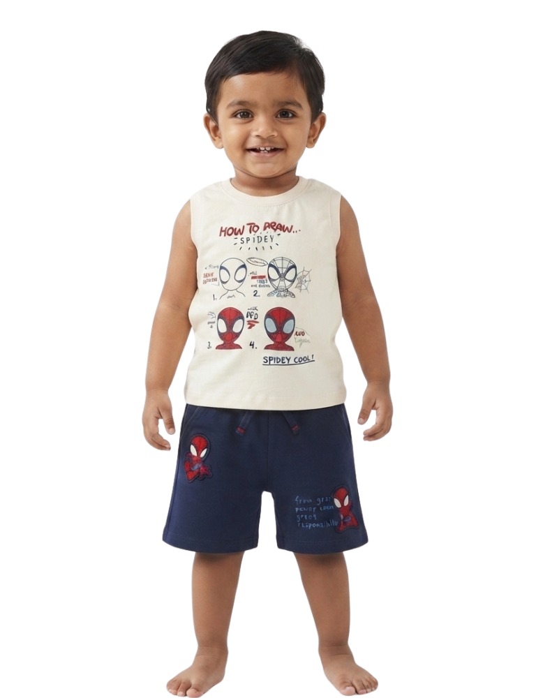 Boys' White Spider-Man Set   