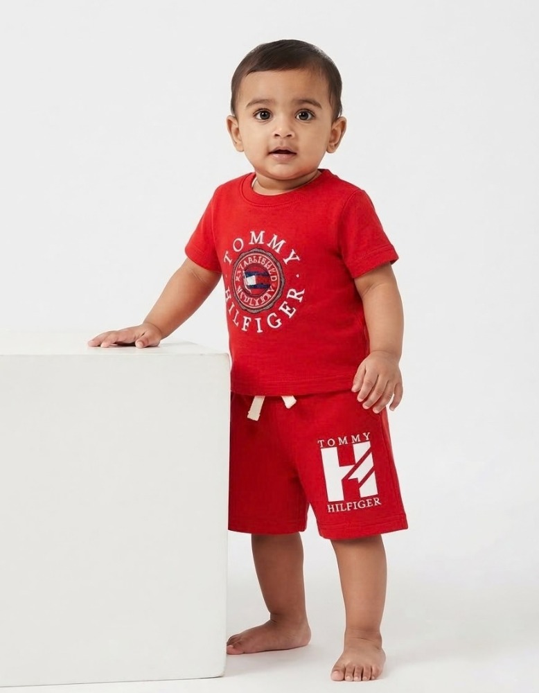 Baby Boys T-Shirt & Shorts Set - Red