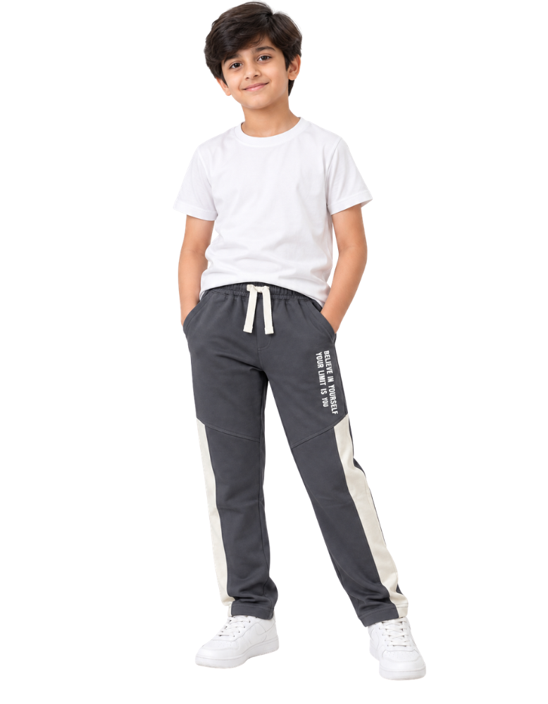 Boys Track Pant - Charcoal Grey