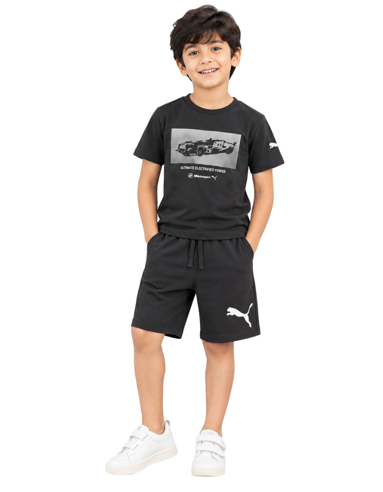 Boys Sporty Graphic Co-Ord Set - Black